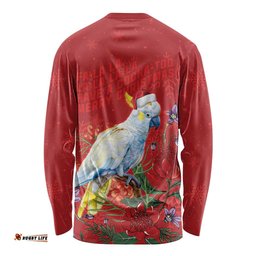 Merry Cocka-mas Long Sleeve Shirt Australia Christmas Red Art LT9