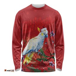 Merry Cocka-mas Long Sleeve Shirt Australia Christmas Red Art LT9