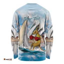 Personalised Australia Sailing Long Sleeve Shirt Life Is Better On A Boat LT14