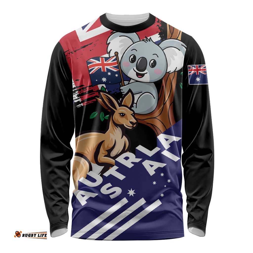 Personalised Australia Kangaroo Koala Together Long Sleeve Shirt Special Edition LT01