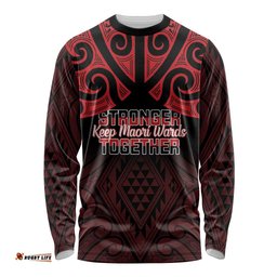 Personalised Keep Maori Wards New Zealand Long Sleeve Shirt Stronger Together Aotearoa Taniko LT14