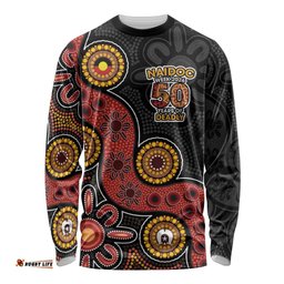 NAIDOC Week 2026 Long Sleeve Shirt 50 Years of Deadly Indigenous Pride LT18