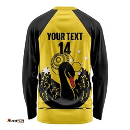 Custom Western Australia Bowls Long Sleeve Shirt Go Champions WA Black Swan LT14