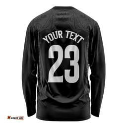 New Zealand Basketball Ta Moko Tribal Custom Long Sleeve Shirt LT03