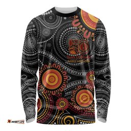 NAIDOC Week 50 Years Deadly Personalised Long Sleeve Shirt Aboriginal Art LT14
