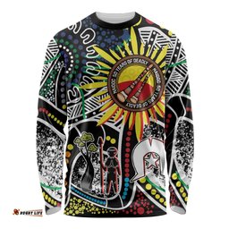 NAIDOC 50 Years of Deadly Personalised Long Sleeve Shirt Aboriginal Dot Art LT9