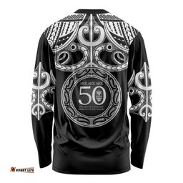 Kia Kaha Te Reo Maori New Zealand Long Sleeve Shirt 50th Anniversary Ake Ake Ake LT14