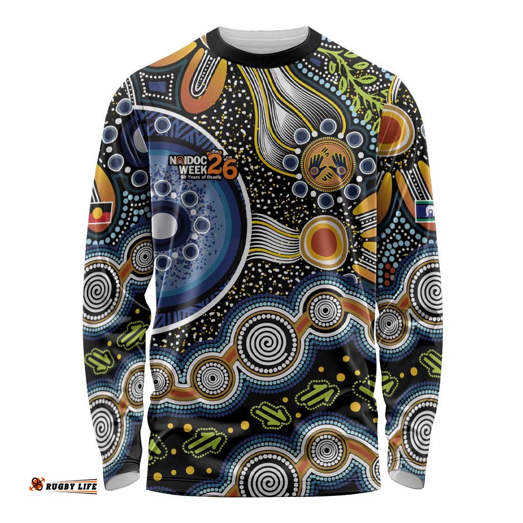 NAIDOC Deadly 50 Years Long Sleeve Shirt Aboriginal and Torres Strait Islander LT9