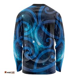 New Zealand Maori Matariki Long Sleeve Shirt Galaxy Kowhaiwhai LT7