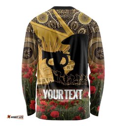 Personalised Australia Matildas ANZAC Day Long Sleeve Shirt Last Post Poppy Lest We Forget LT14