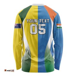 Custom India Vs Australia Cricket Long Sleeve Shirt Final Matchup LT05