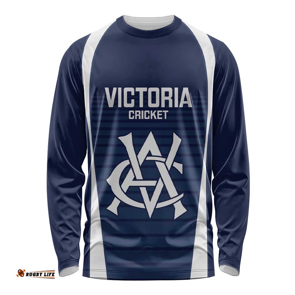 Custom Victoria Cricket Long Sleeve Shirt Go Champions - Sporty Style LT14