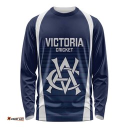 Custom Victoria Cricket Long Sleeve Shirt Go Champions - Sporty Style LT14