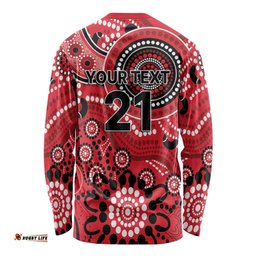 Renegades Cricket Custom Long Sleeve Shirt Australian Aboriginal LT9