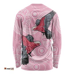 Pink Galah Aussie Aboriginal Long Sleeve Shirt Soaring High LT7