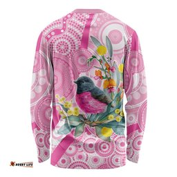 Pink Robin Aboriginal Inspired Long Sleeve Shirt LT9