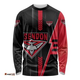Personalized Essendon Bombers Long Sleeve Shirt Modern Geometric Sports Graphic Style TS04