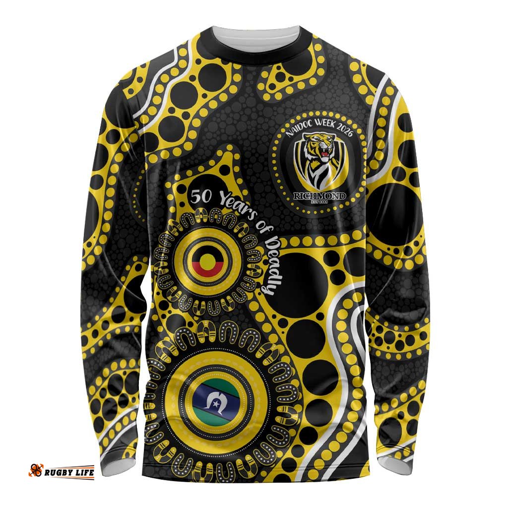 Richmond NAIDOC Week 2026 Personalised Long Sleeve Shirt 50 Years of Deadly Aboriginal Art LT14