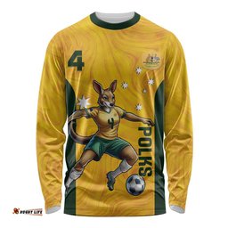 Polkinghorne Australia Matildas Long Sleeve Shirt 2024 Thank You Polks LT14