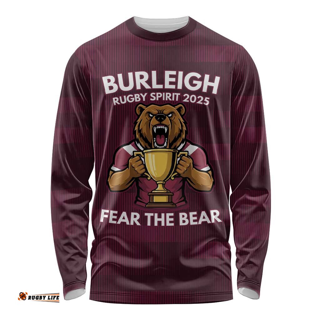 Pride of Burleigh Rugby Spirit Custom Long Sleeve Shirt Queensland Grand Final Edition 2025 LT9