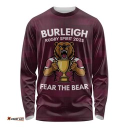 Pride of Burleigh Rugby Spirit Custom Long Sleeve Shirt Queensland Grand Final Edition 2025 LT9