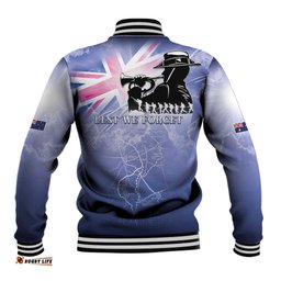 Australia ANZAC Day Baseball Jacket Battle Of Passchendaele Remember Them LT05