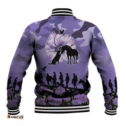 ANZAC Day Baseball Jacket Lest We Forget the Animals Too LT19