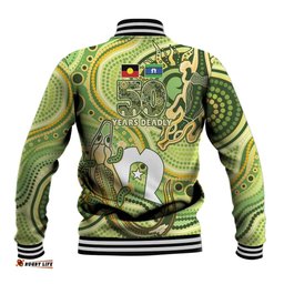 2026 NAIDOC Week 50 Years Deadly Baseball Jacket Flows of Time LT7