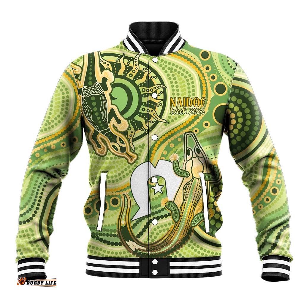 2026 NAIDOC Week 50 Years Deadly Baseball Jacket Flows of Time LT7
