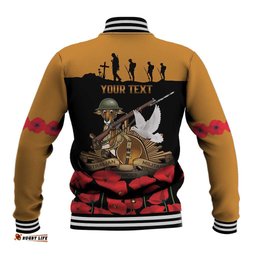 Australia ANZAC Day Personalised Baseball Jacket Honouring The Animals That Served LT9