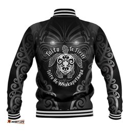 Aotearoa Toitu Te Tiriti Baseball Jacket Ka Mua Ka Muri LT05