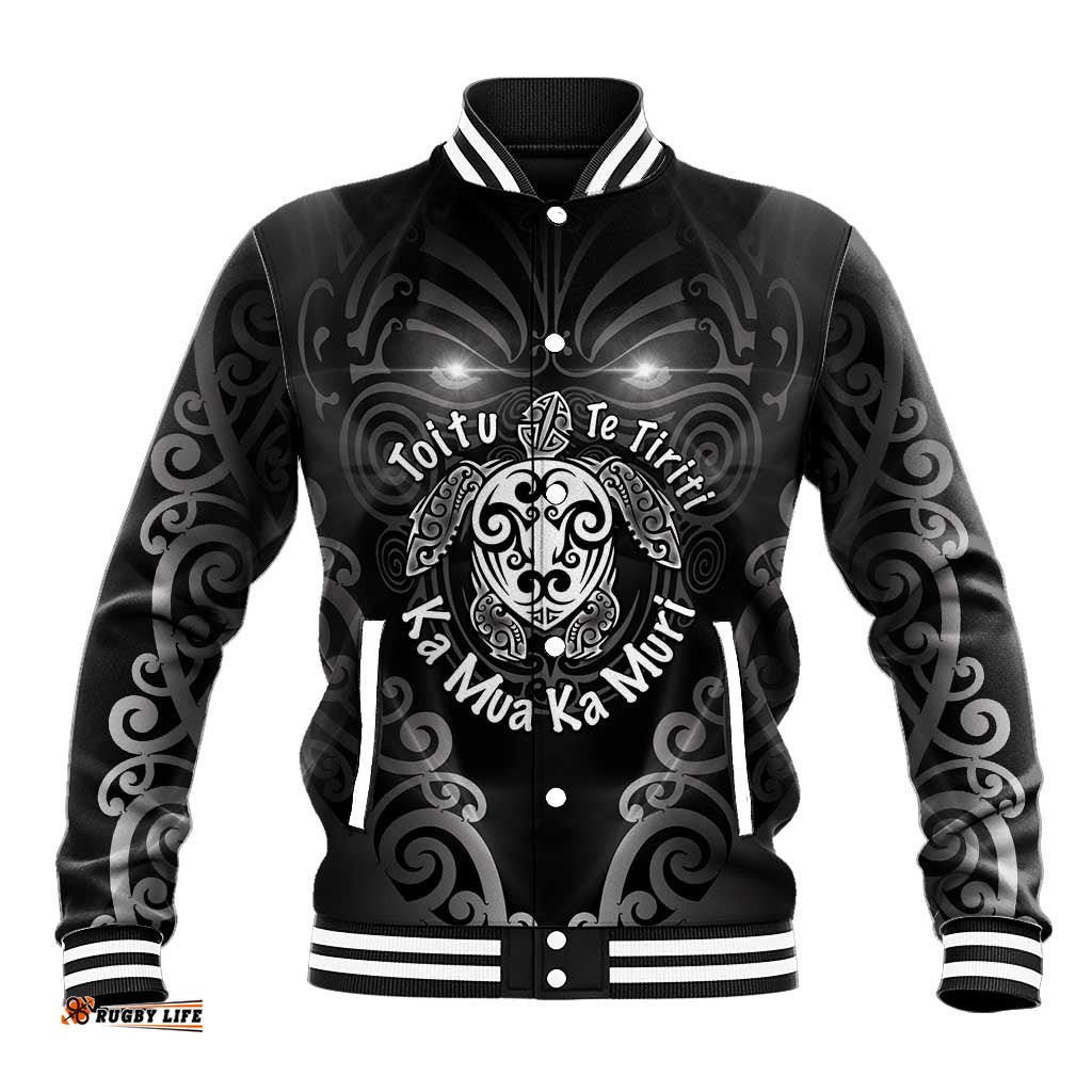Aotearoa Toitu Te Tiriti Baseball Jacket Ka Mua Ka Muri LT05