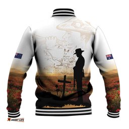 Australia And New Zealand ANZAC Day Baseball Jacket Battle Of Beersheba LT05