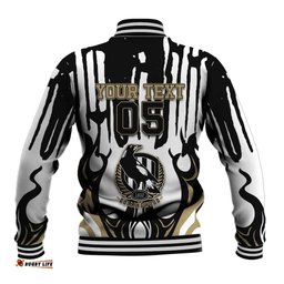 Custom Collingwood Black Baseball Jacket Unique Style DT05