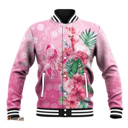Australia Cockatoos Breast Cancer Baseball Jacket Faith Hope Love LT05