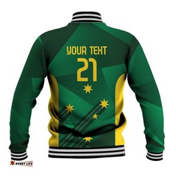 Australia Kangaroo Custom Baseball Jacket Aussie National Color Sporty Pattern LT9
