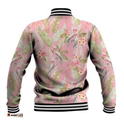 Australia Galah Cockatoo Baseball Jacket Eolophus Soseicapilla Couple Seamless Style LT14
