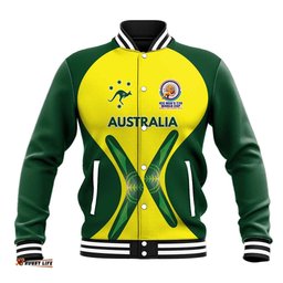 Custom Australia Cricket Spirit 2026 Baseball Jacket World T20 Edition LT9
