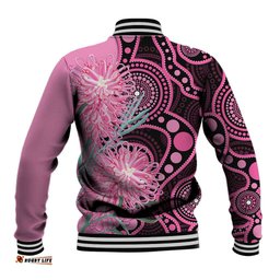 Australia Grevillea Baseball Jacket Aussie Native Spider Flower Indigenous Art LT14