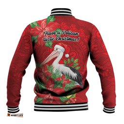 Australian Pelican Baseball Jacket Aboriginal Inspired Christmas LT9