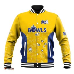 Australian ACT Lawn Bowls Custom Baseball Jacket Aussie Minimalist Style LT9