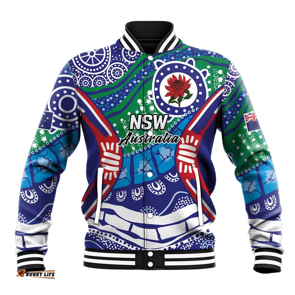 Australia New South Wales Baseball Jacket NSW Orta Recens Quam Pura Nites LT9