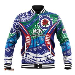 Australia New South Wales Baseball Jacket NSW Orta Recens Quam Pura Nites LT9