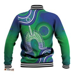 Australia Torres Strait Islanders Baseball Jacket Dhari Aboriginal Pattern LT14