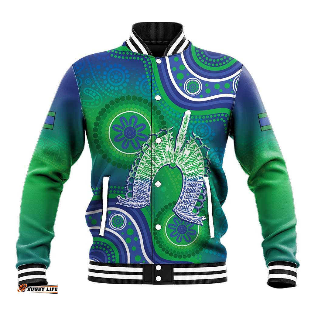 Australia Torres Strait Islanders Baseball Jacket Dhari Aboriginal Pattern LT14