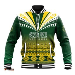 Cook Islands Rugby Custom Baseball Jacket Kuki Avaiki LT7