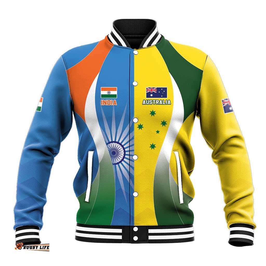 Custom India Vs Australia Cricket Baseball Jacket Final Matchup LT05