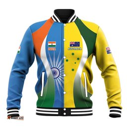 Custom India Vs Australia Cricket Baseball Jacket Final Matchup LT05