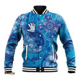 NAIDOC Week 2026 Baseball Jacket Turtle Dream On The Waves DT05