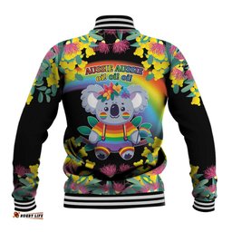 LGBTQ Koala Gay Baseball Jacket Aussie Koala Bear Ekoalaty LT9